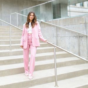Zara pink suite pants